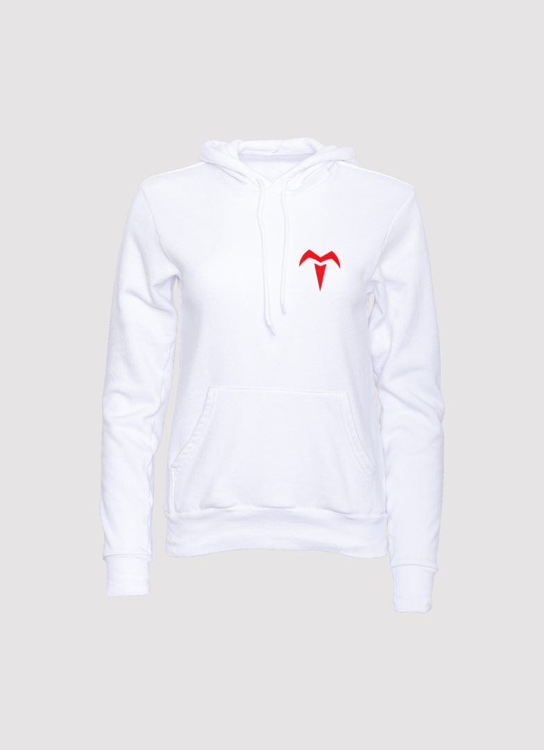 Buzo Treglia Tenis Niño con Capucha Blanco