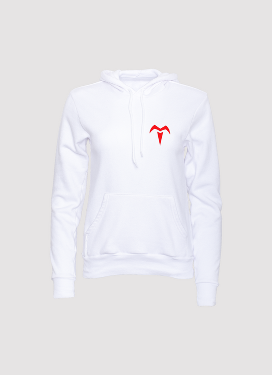 Buzo Treglia Tenis Niño con Capucha Blanco