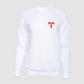 Buzo Treglia Tenis Niño Cuello Redondo Blanco